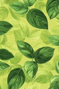 绿色叶子图案背景