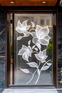 艺术玻璃门设计