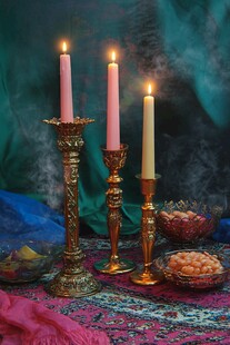 烛光下的静谧时刻