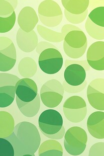 绿色圆圈抽象图案