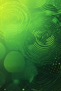 绿色圆圈抽象图案