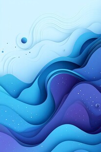 抽象艺术动态波浪