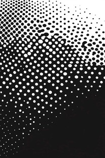 单色渐变圆点图案