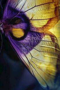 色彩斑斓的蝴蝶翅膀