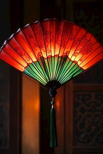 扇形吊灯的红绿之谜