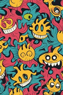 疯狂怪物的彩色世界