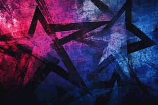 星光璀璨的抽象画