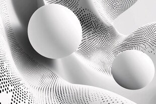 抽象的单色几何图形