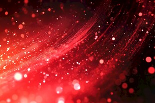 红色粒子抽象图案