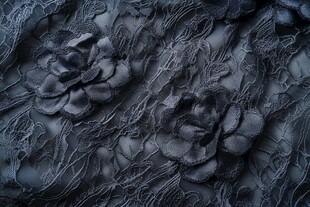 黑色蕾丝纹理