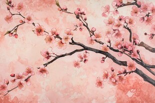 粉色樱花盛开