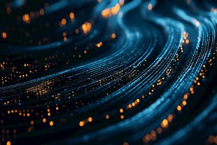 抽象的光影波纹