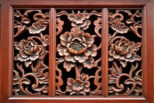 纵横交错的木雕艺术