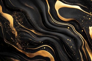 金色漩涡抽象画