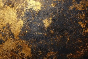 金色与黑色纹理的抽象表面