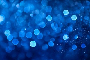 蓝色光斑的抽象美