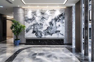 现代大理石艺术品展览