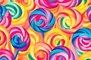 糖果旋涡的欢乐爆炸