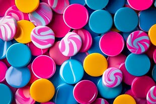 五彩斑斓的糖果世界