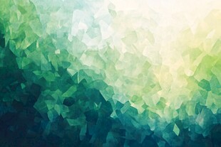低多边形风格的绿色渐变背景