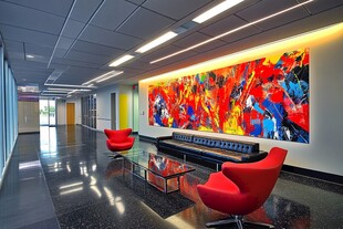 现代办公空间的艺术气息