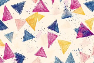 多彩三角图案
