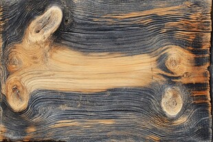 烧焦的木板纹理