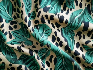 热带风情丝绸面料