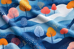 森林之夜的织锦