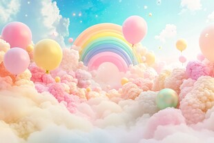 彩虹气球云海之梦