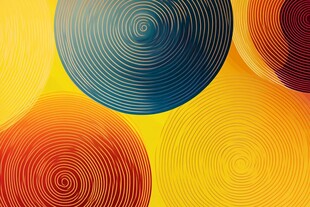 同心圆的抽象艺术
