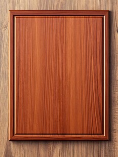 木纹背景的方形框架