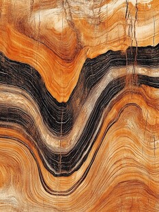 波浪状木纹图案