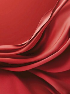 红色丝绸褶皱