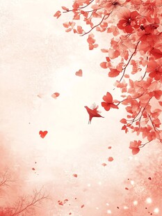 浪漫红叶 心形飞舞