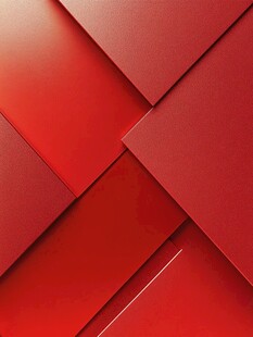 红色抽象几何图案