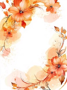 温暖的秋日之花