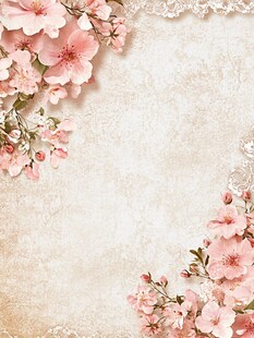 浪漫复古花卉背景