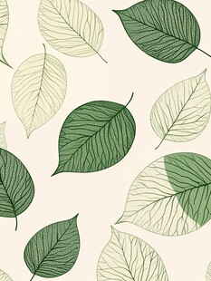 绿色叶子图案背景