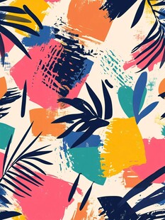 抽象派热带风情