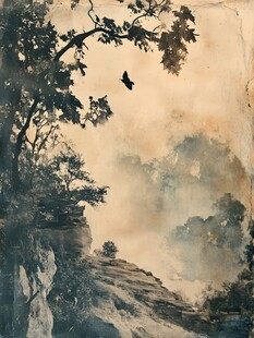 悬崖上的孤独飞行