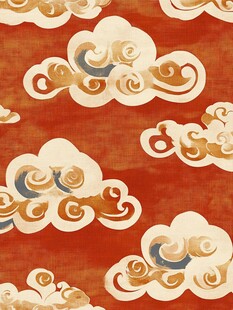 云纹红背景