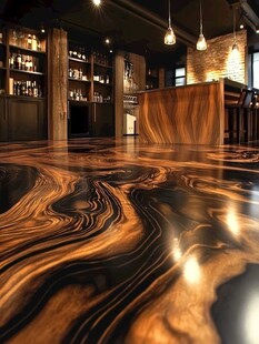 优雅的木纹地板设计