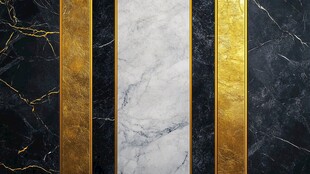 奢华大理石与金箔的完美结合