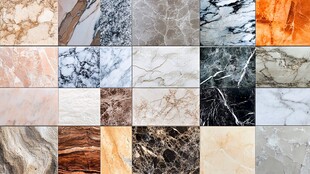 多样化的大理石纹理和图案