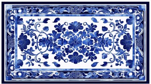 青花瓷地毯设计