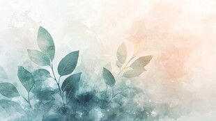 绿意浓浓 水彩斑斓