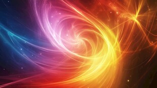 彩色星云的宇宙之舞