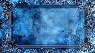 古老的蓝色画布