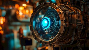 高科技设备的特写